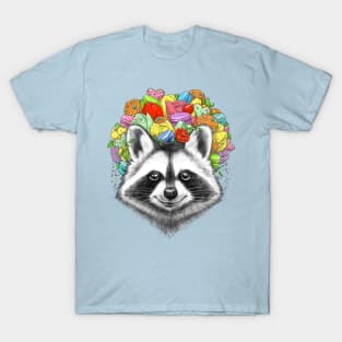 raccoon with a bouquet T-Shirt